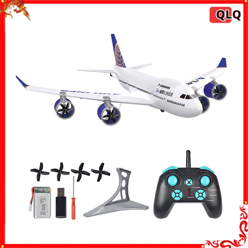 Rc Wing Glider - RC เครื่องบิน A380 รีโมทคอนโทรลเครื่องร่อน Boein สามช่องเครื่องบินปีกคงที่