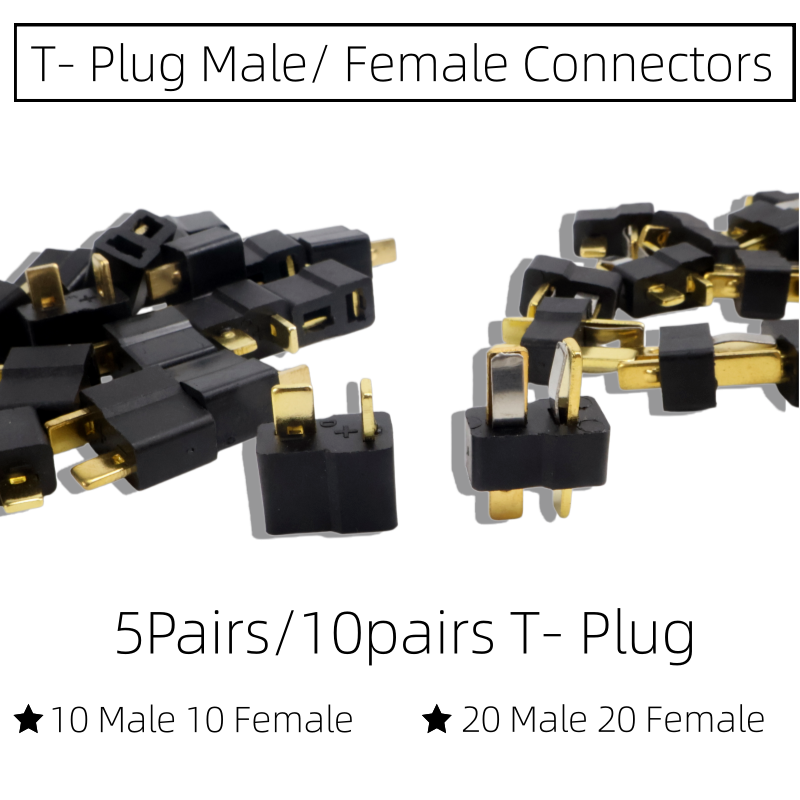 Drone Rc Not Connected - อะแดปเตอร์ขั้วต่อแบบ T ปลั๊กตัวผู้ตัวเมีย สำหรับรถบังคับวิทยุ โดรน เครื่องบิน