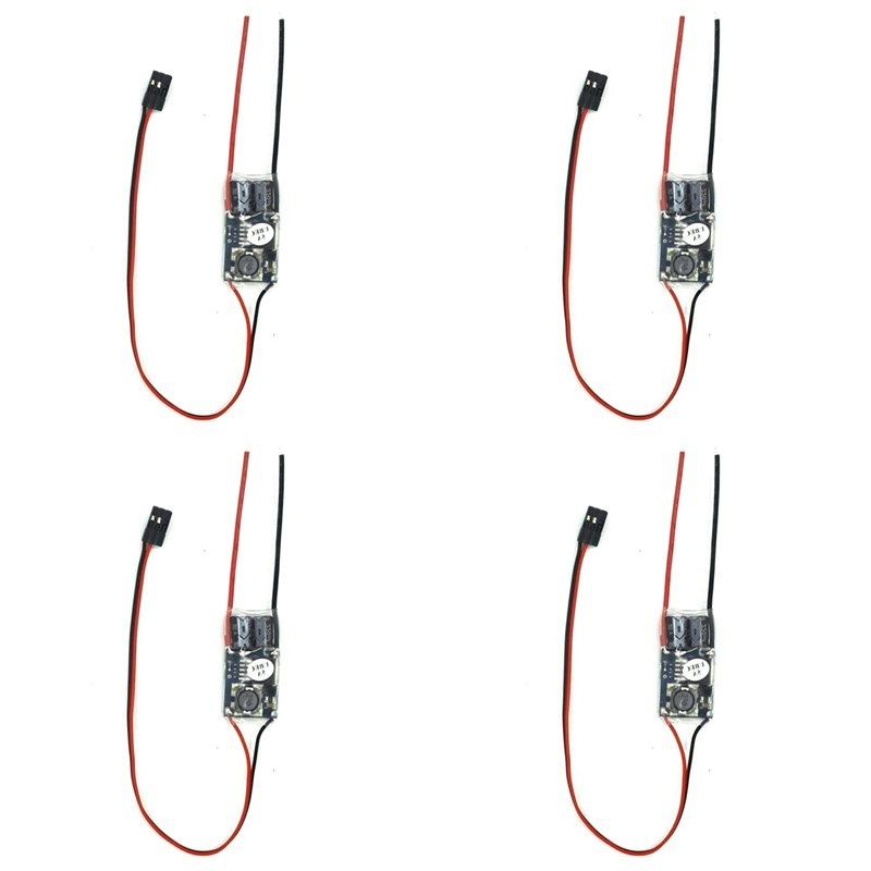 Drone Switch Rc - BAAE 4X UBEC 5V BEC ตัวควบคุมแรงดันไฟฟ้าแบบสวิตชิ่งพร้อมระบบป้องกันสัญญาณรบกวนสำหรับตัวรับสัญญาณโดรน