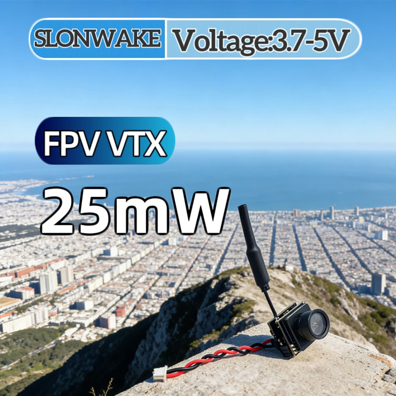 Drone Rc Toy - SLONWAKE FPV 25mW เครื่องส่งสัญญาณ VTX แบบจำลองกำลังไฟ