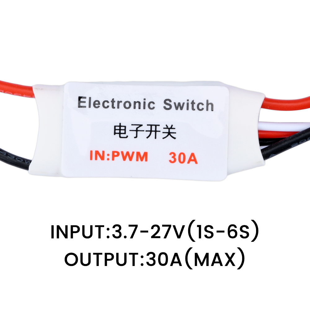 Drone Switch Rc - 3.7-27V 30A รีโมทคอนโทรลสวิตช์อิเล็กทรอนิกส์ตัวควบคุมสัญญาณ PWM 2-30A สัญญาณ