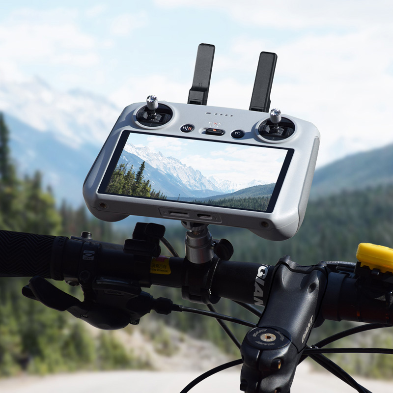 Drone Bike Rc - ที่ยึดจักรยานปรับยึดอลูมิเนียมจักรยานที่ยึดแฮนด์สำหรับ DJI RC 2 รีโมทคอนโทรล