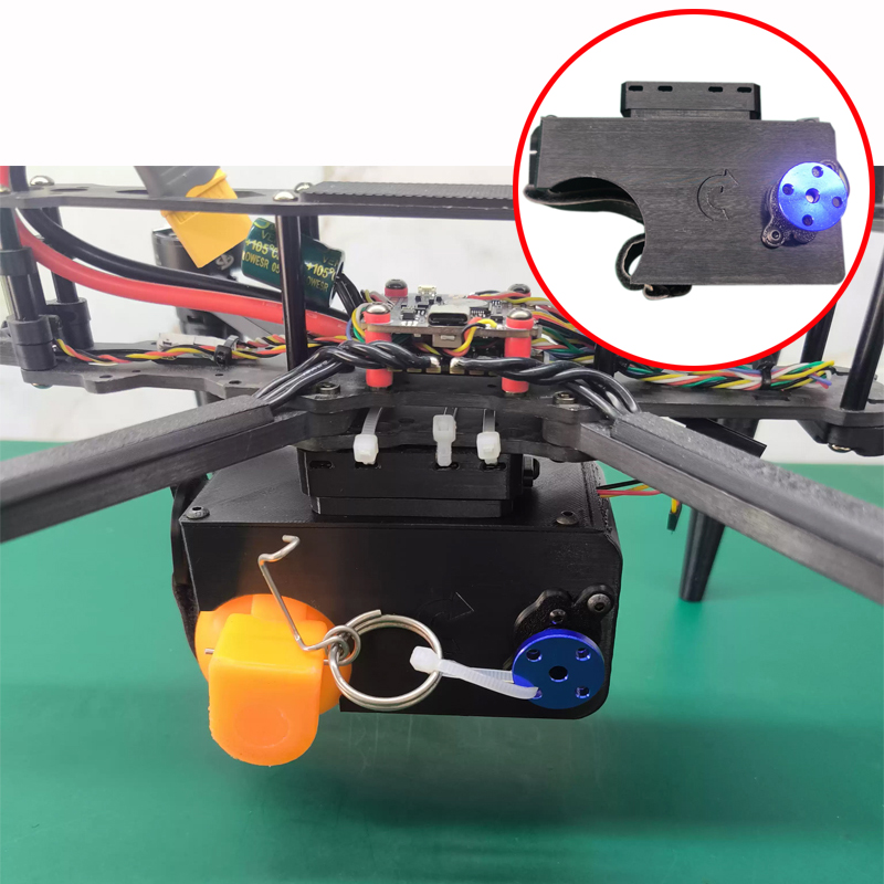 Drone Switch Rc - อุปกรณ์ปล่อยสัมภาระแบบดรอปเปอร์ 1 ชิ้น พร้อมสวิตช์ควบคุมแรงเซอร์โว 25 นิวตัน