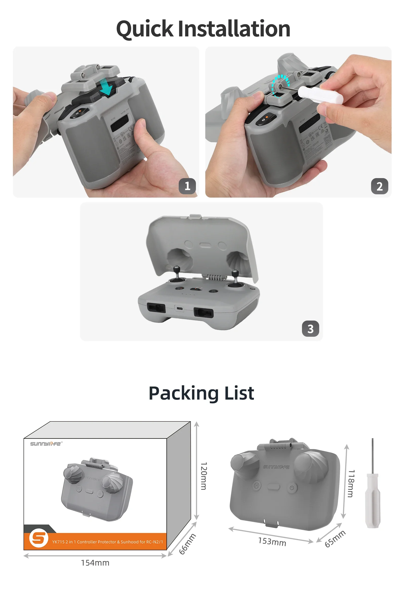 ฝาครอบป้องกันคอนโทรลเลอร์ 2 in - Drone Dji Rc Mini บทวิจารณ์และราคา