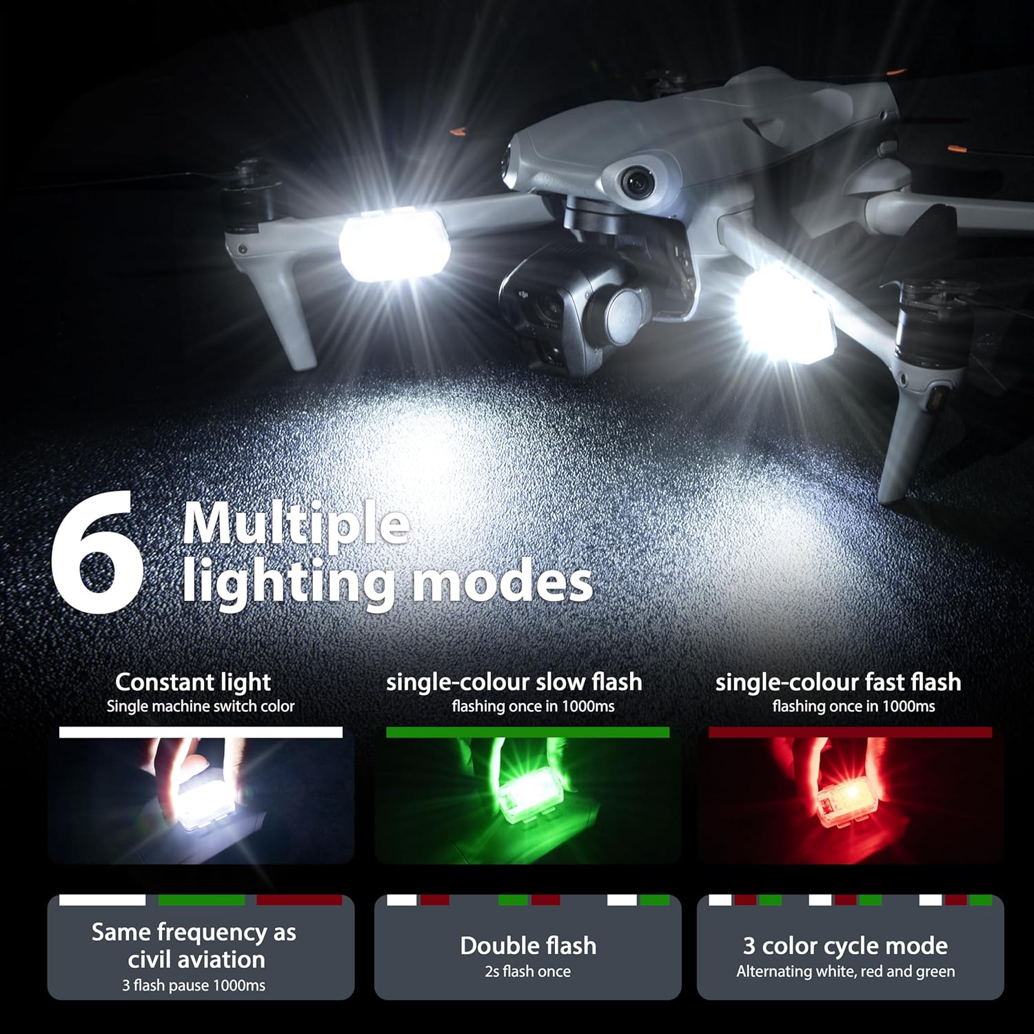 ไฟแฟลชป้องกันการชนสำหรับโดรน S - Drone Dji Rc Mini บทวิจารณ์และราคา