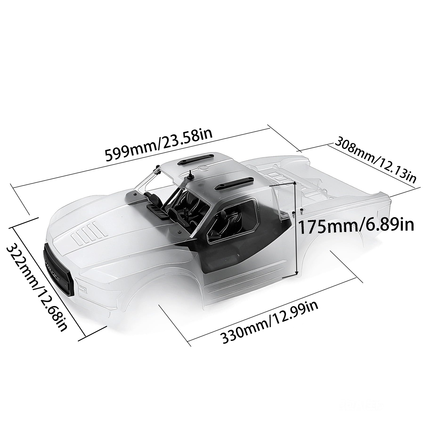 ชุดตัวถังรถบรรทุกขนาด 1:10 สำห - Rc Car Body Shell บทวิจารณ์และราคา