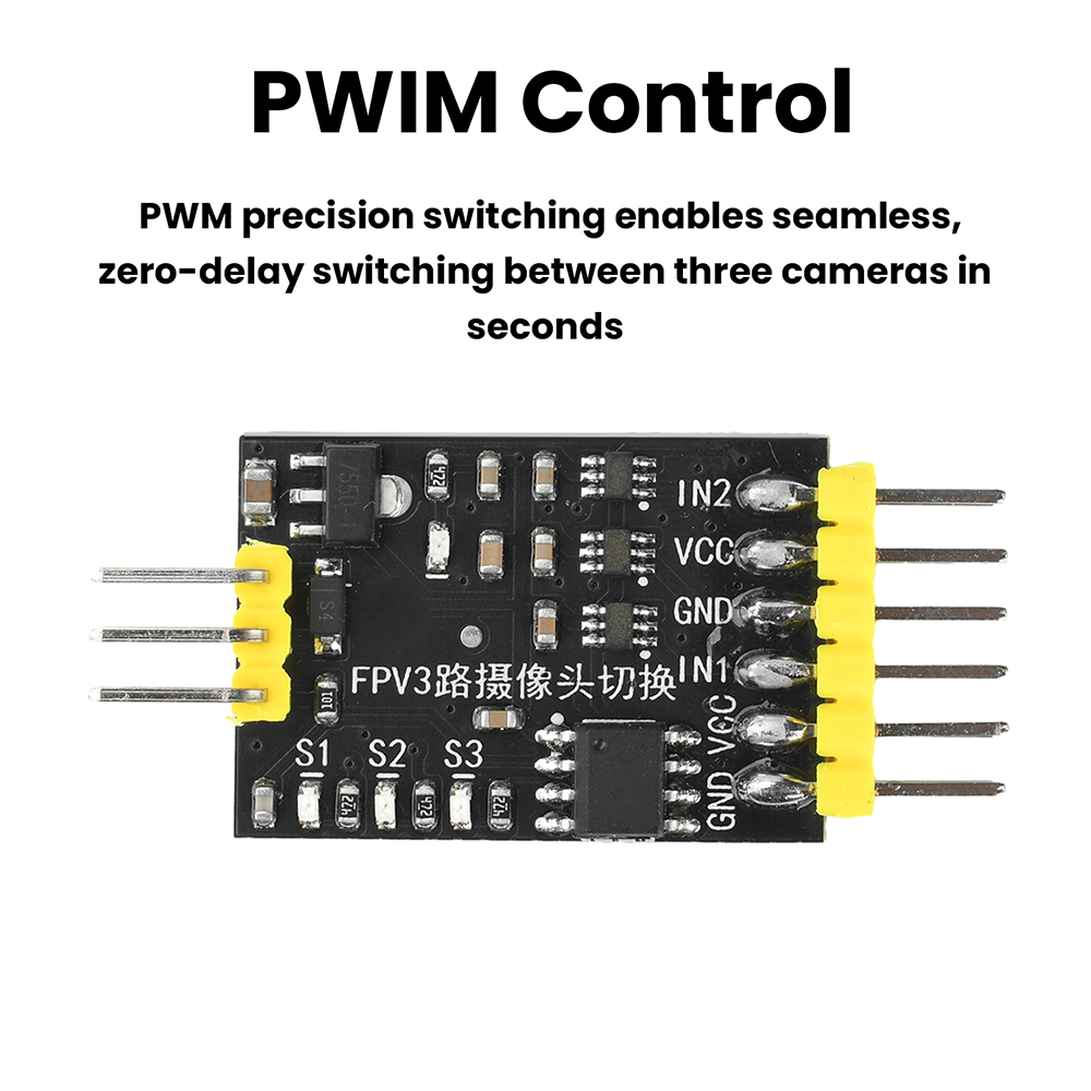 DC5-12V 3-Channel Video Switch - Drone Switch Rc บทวิจารณ์และราคา