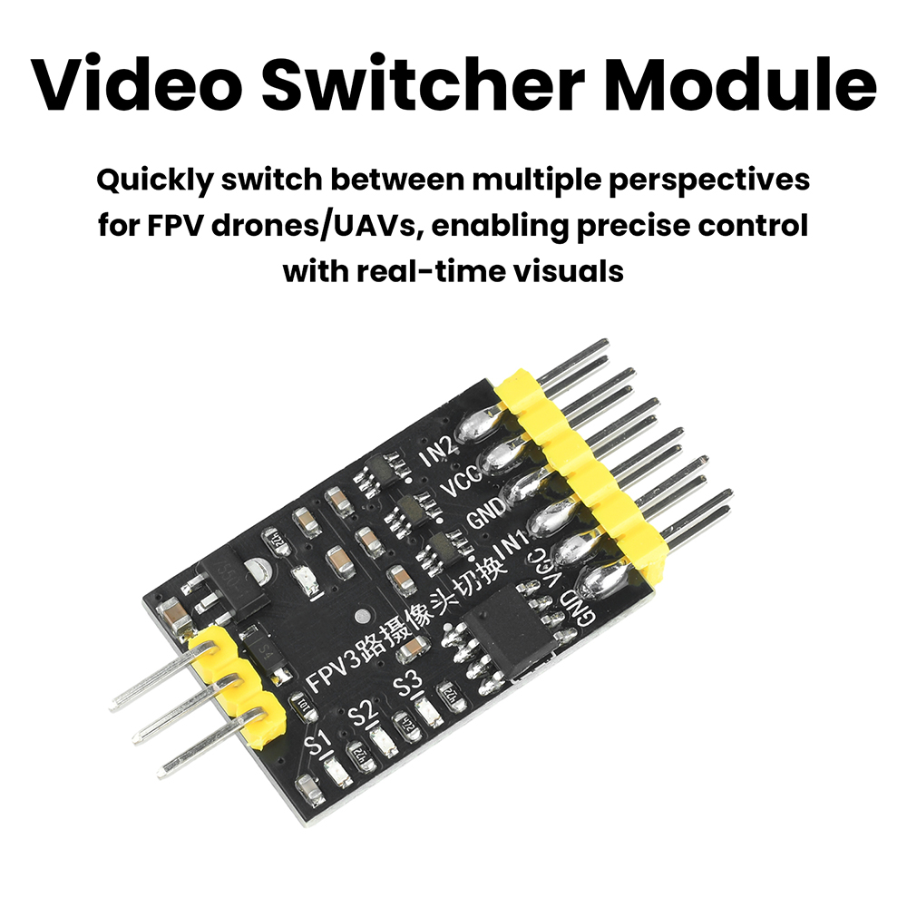 DC5-12V 3-Channel Video Switch - Drone Switch Rc บทวิจารณ์และราคา