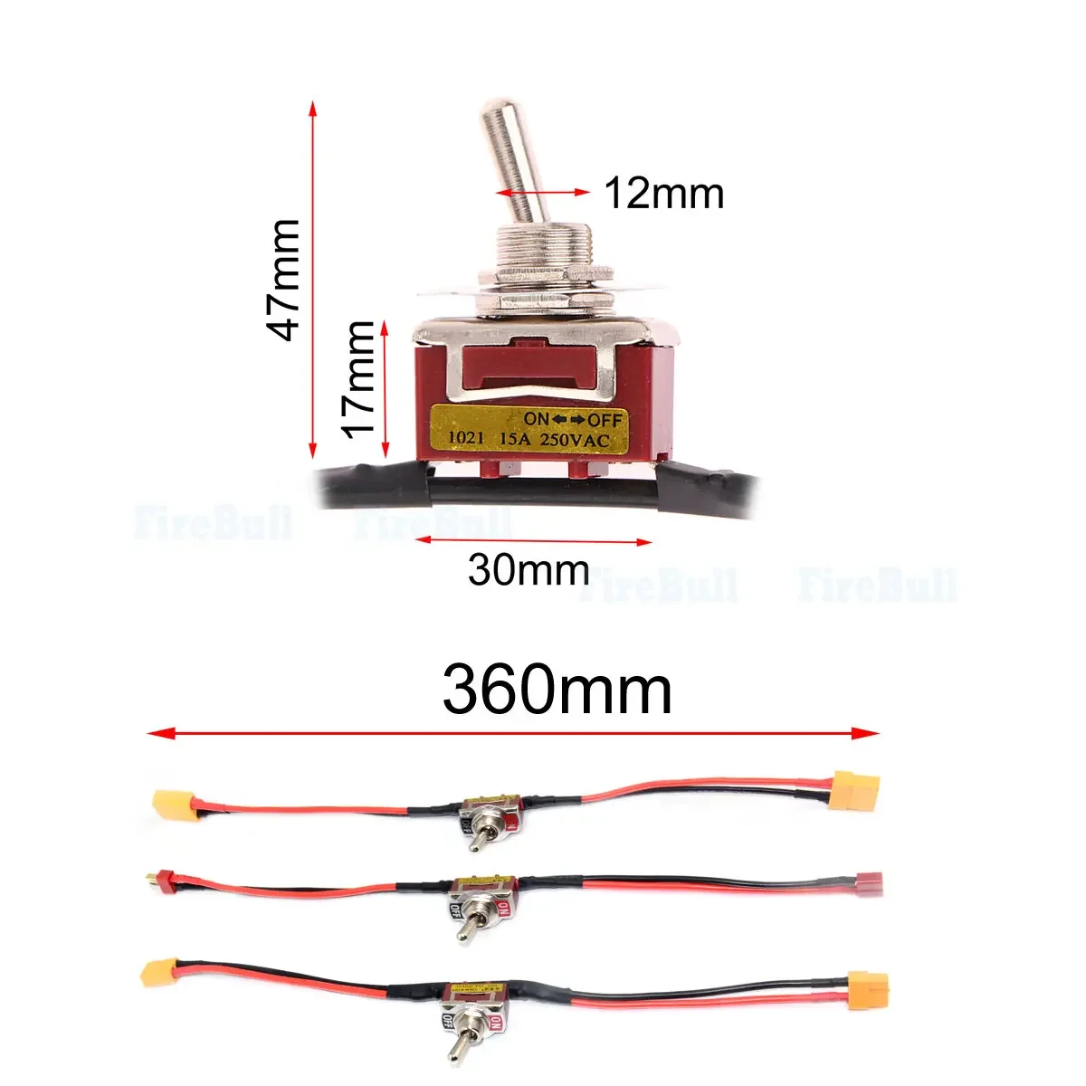 สวิตช์โยกเปิด-ปิด 15A สำหรับมอ - Drone Switch Rc บทวิจารณ์และราคา