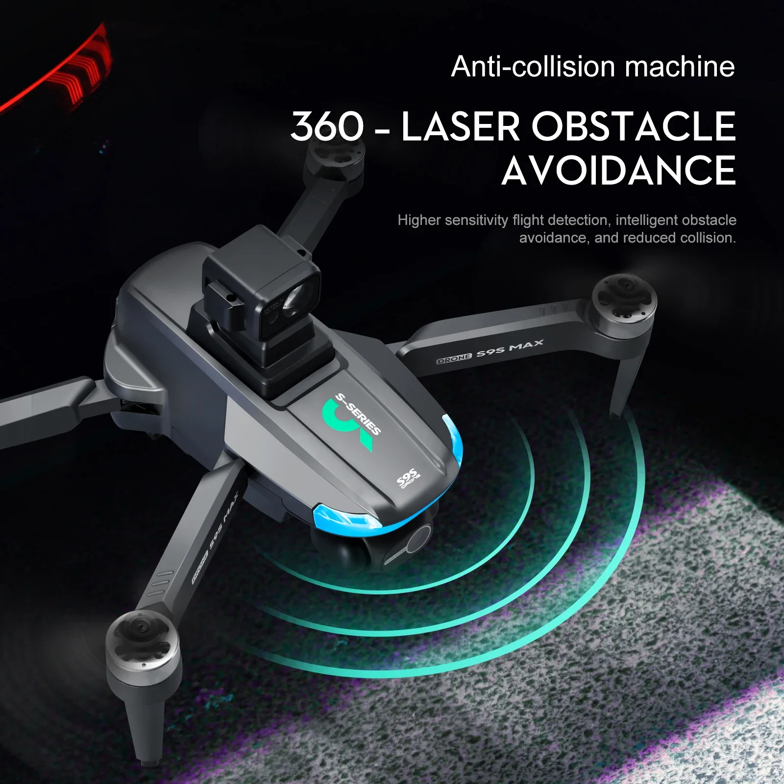 ใหม่S9S MAX MINI Drone 4K 2 แก - Drone Rc Harness บทวิจารณ์และราคา