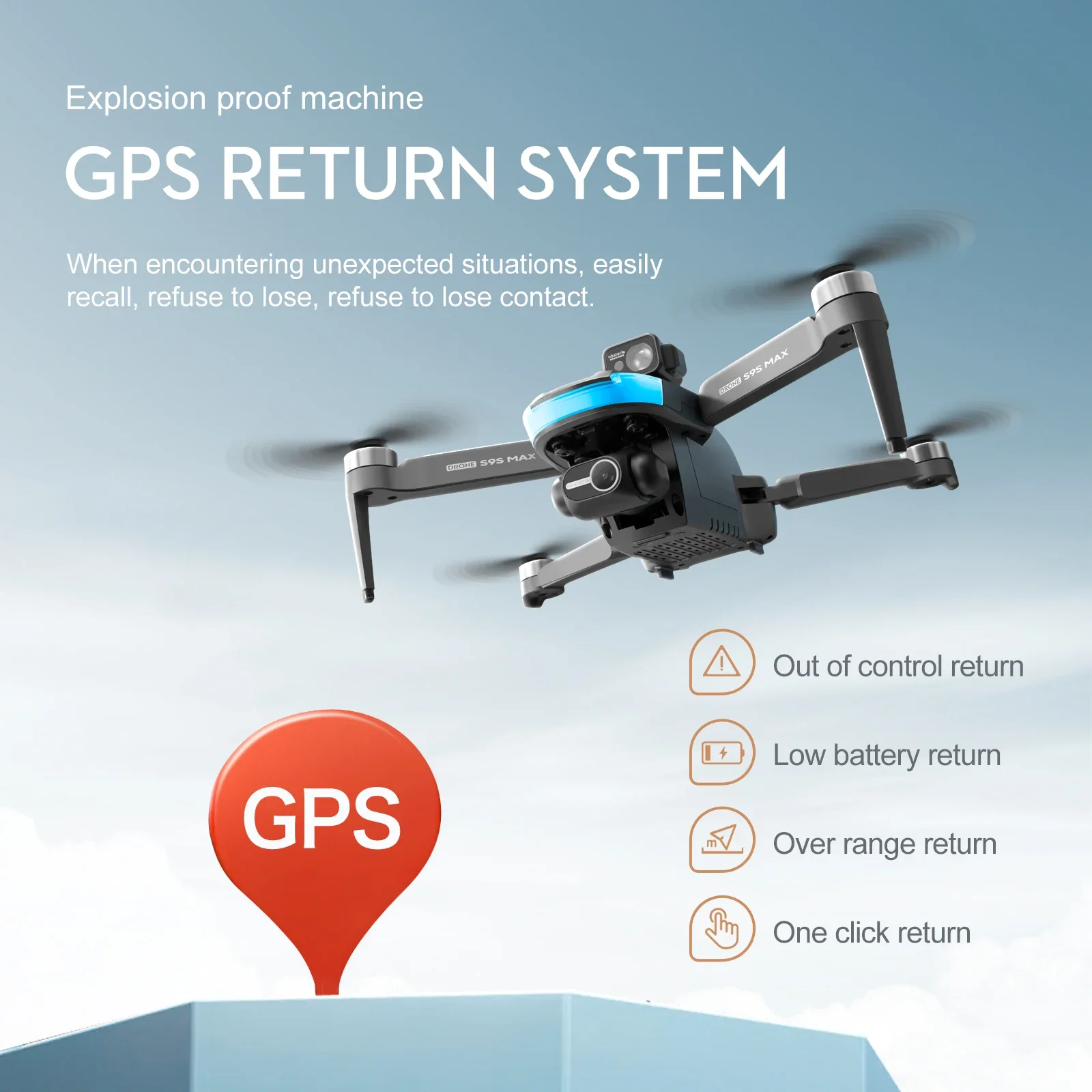 ใหม่S9S MAX MINI Drone 4K 2 แก - Drone Rc Harness บทวิจารณ์และราคา