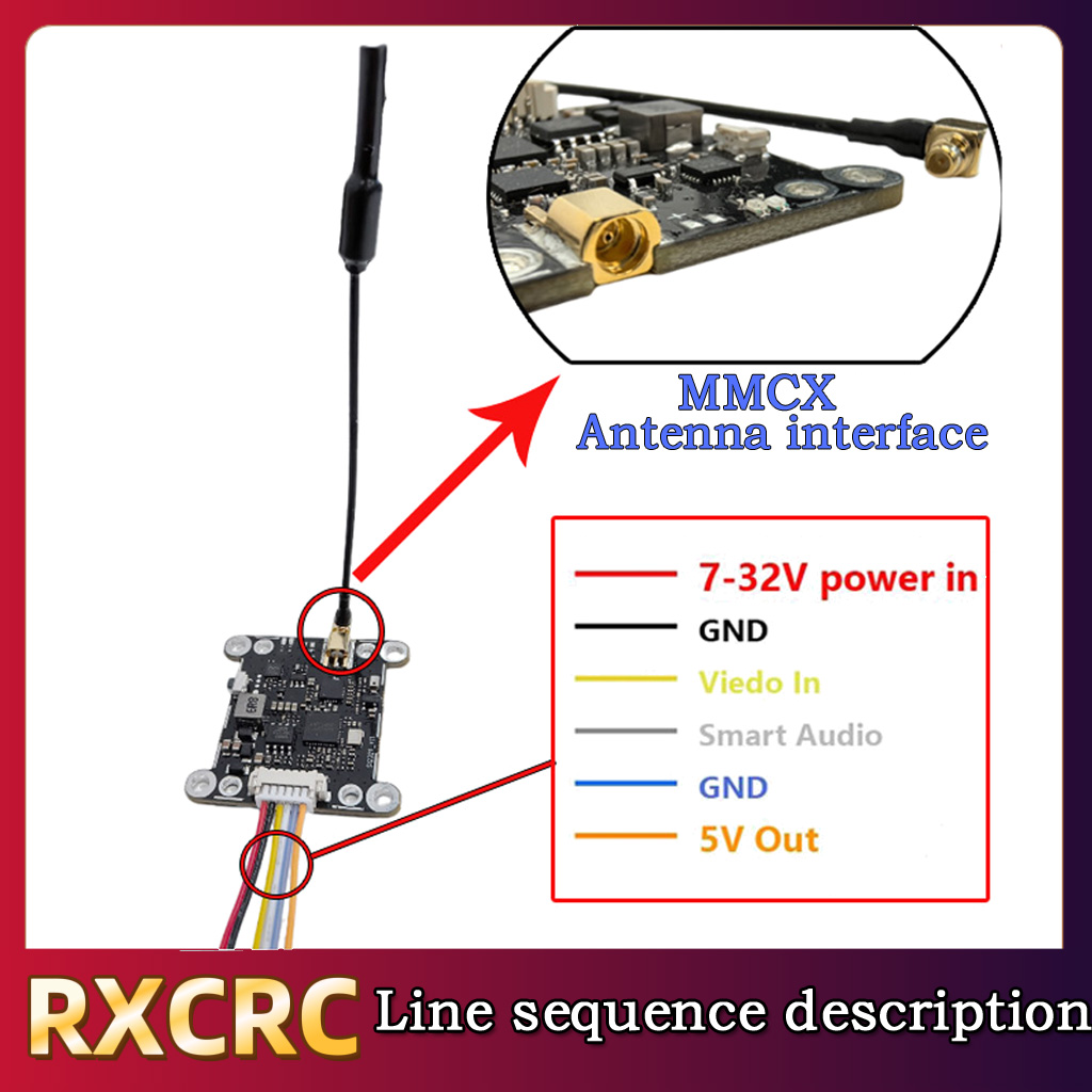 โมดูล RXCRC 5.8G 48CH 1.6W VTX - Drone Rc Toy บทวิจารณ์และราคา