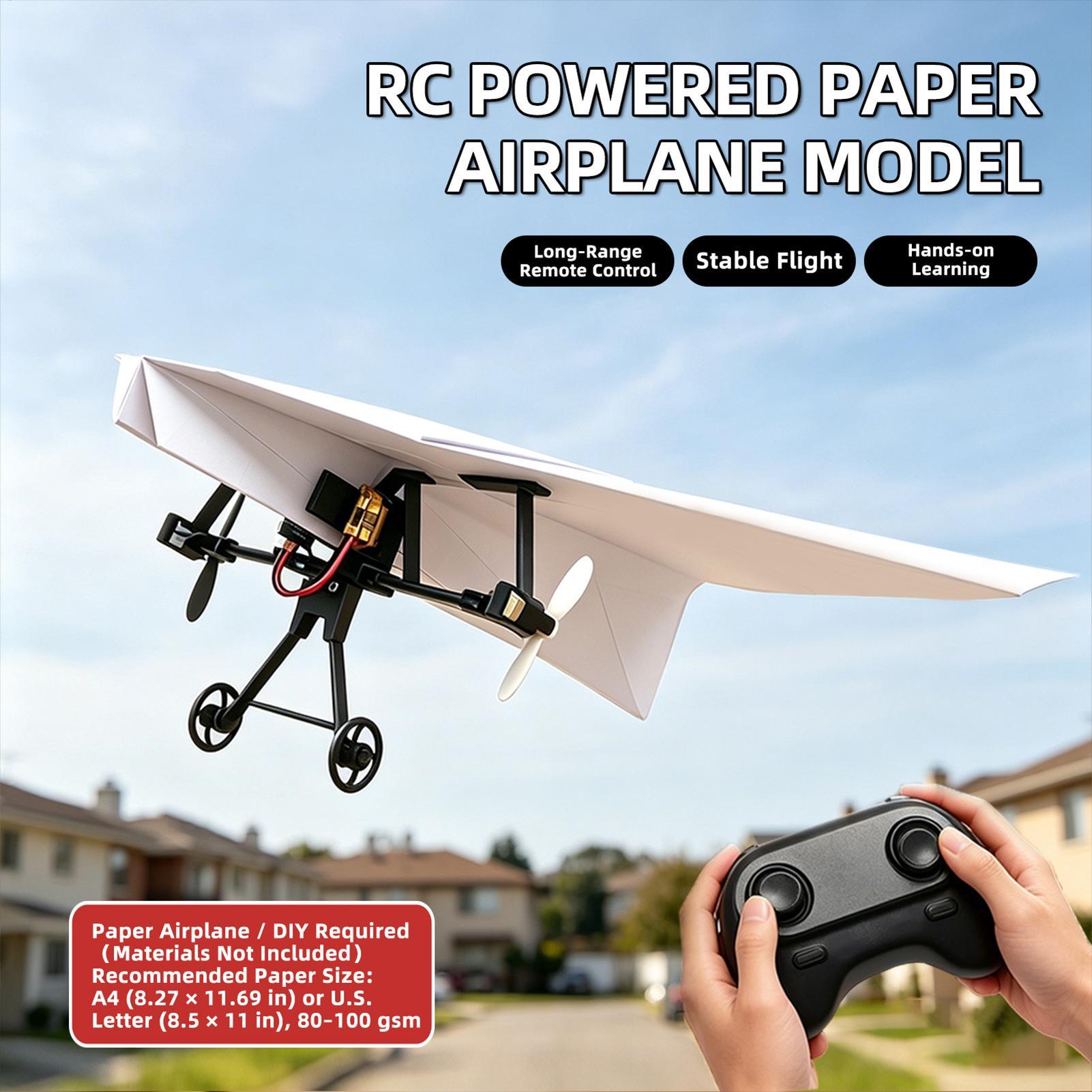 ชุดเครื่องบินกระดาษ DIY RC พร้ - Drone Rc Aircraft บทวิจารณ์และราคา