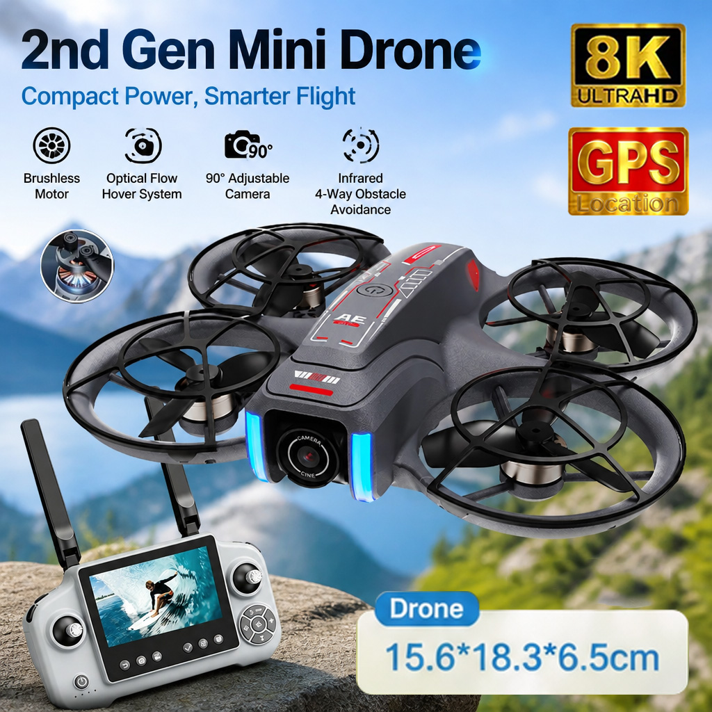 โดรนของเล่น AE21 Mini กล้องคู่ - Drone Rc Harness บทวิจารณ์และราคา