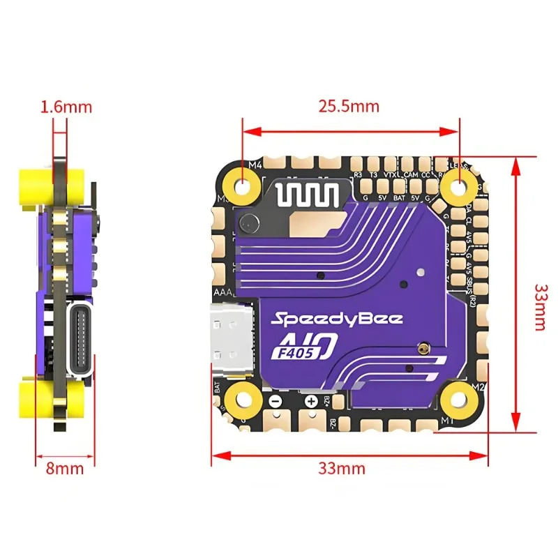 SpeedyBee F405 AIO Flight Cont - Drone Rc2 บทวิจารณ์และราคา