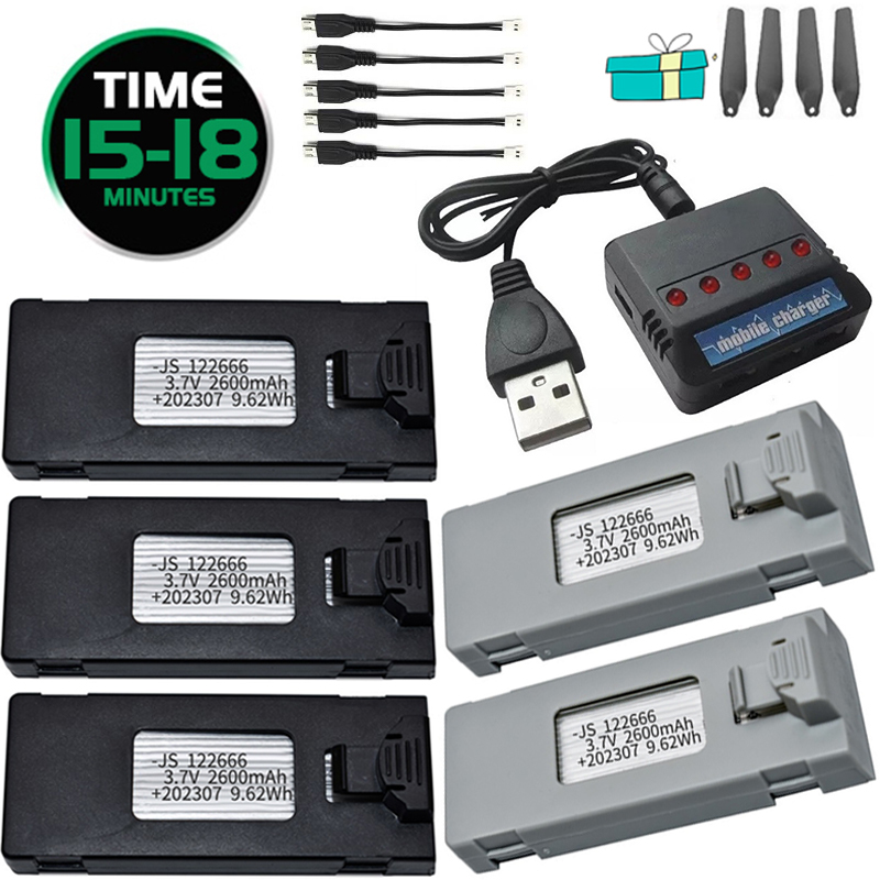 3.7V 2600mAh RC Drone แบตเตอรี - Drone Rc S1S บทวิจารณ์และราคา